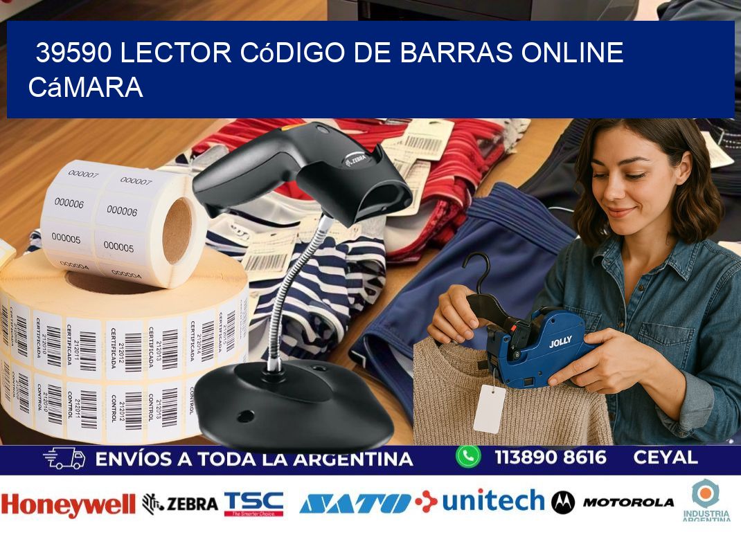 39590 Lector código de barras online cámara