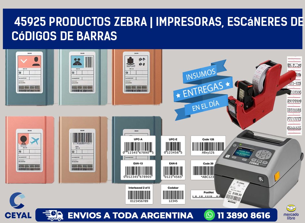 45925 Productos Zebra | Impresoras, escáneres de códigos de barras