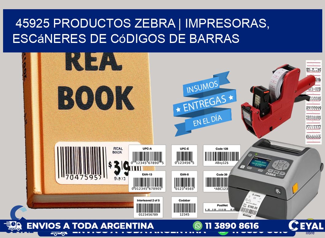45925 Productos Zebra | Impresoras, escáneres de códigos de barras