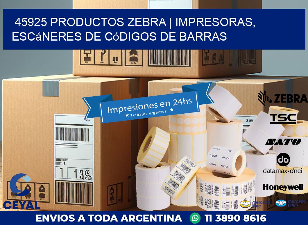 45925 Productos Zebra | Impresoras, escáneres de códigos de barras