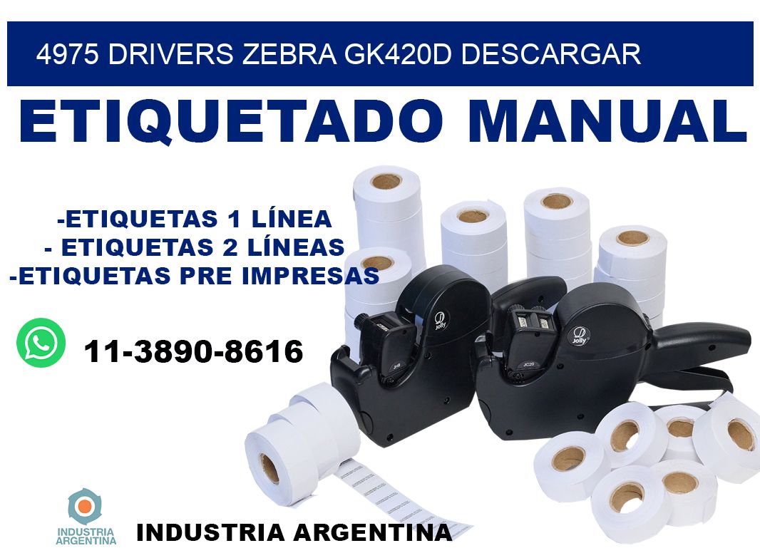 4975 drivers zebra gk420d descargar