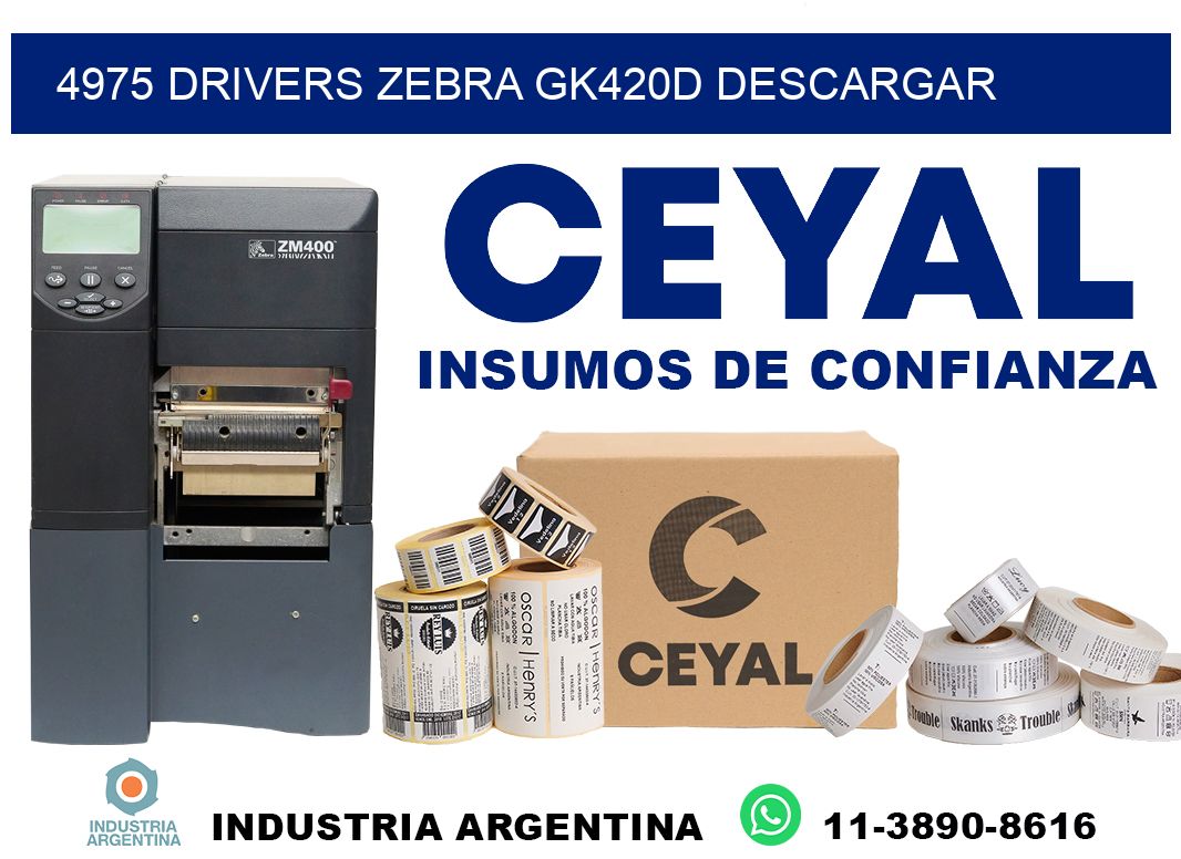4975 drivers zebra gk420d descargar