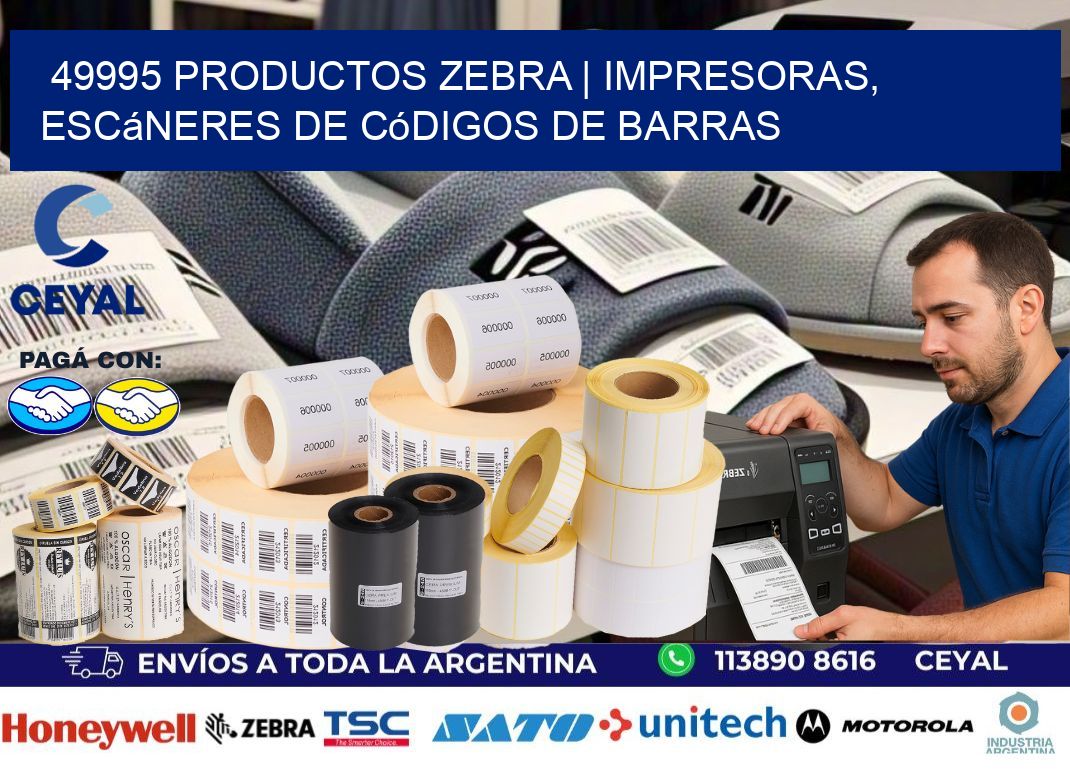49995 Productos Zebra | Impresoras, escáneres de códigos de barras
