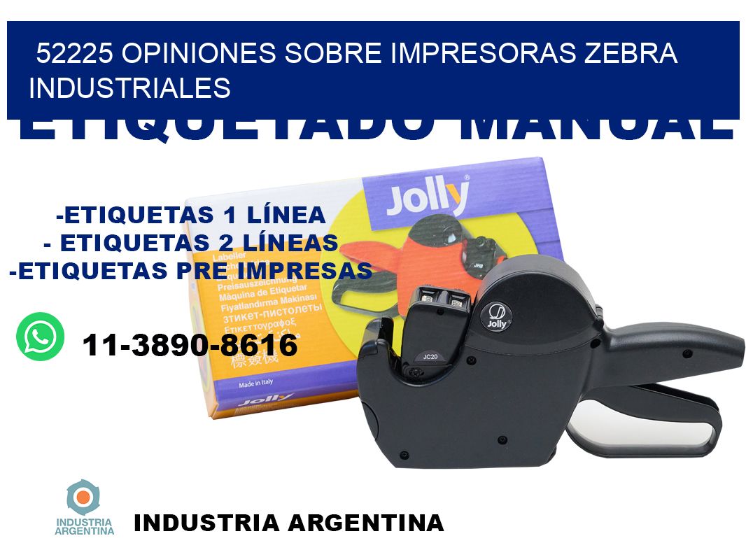 52225 opiniones sobre impresoras zebra industriales