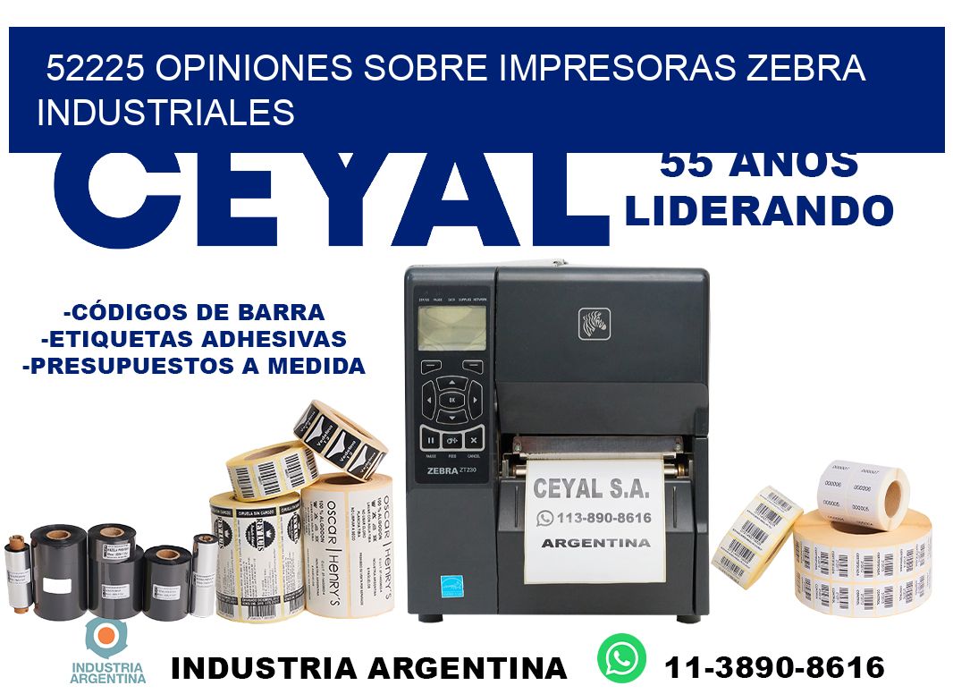 52225 opiniones sobre impresoras zebra industriales