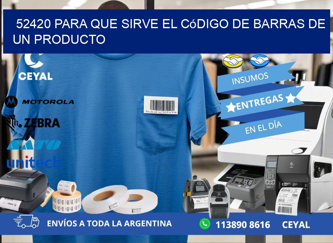52420 Para que sirve el código de barras de un producto