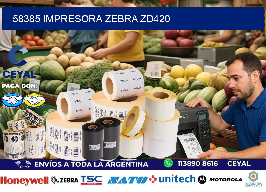 58385 Impresora Zebra ZD420