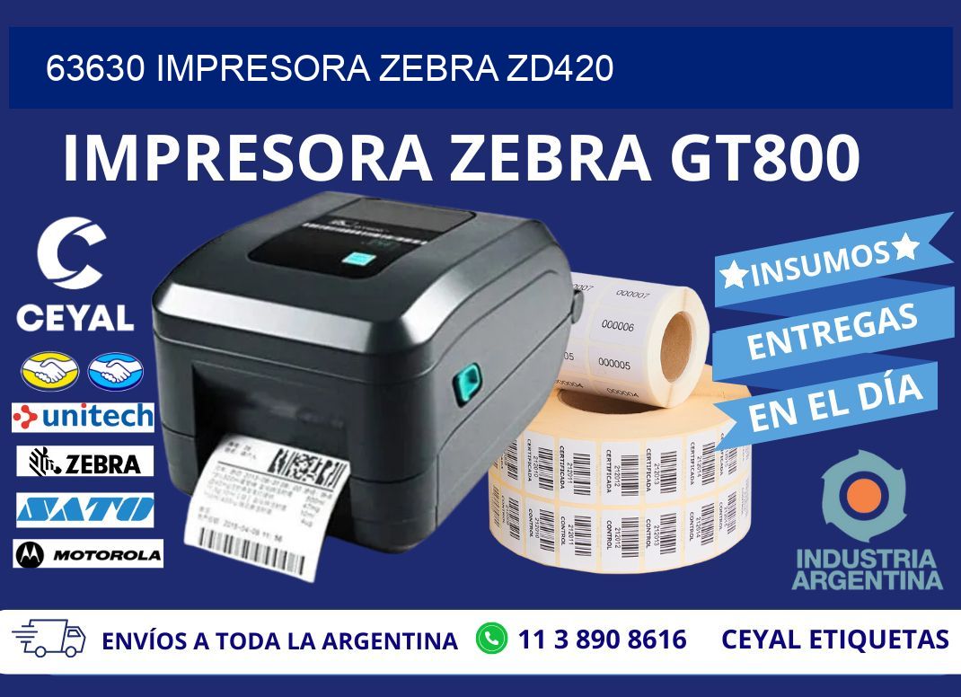 63630 Impresora Zebra ZD420