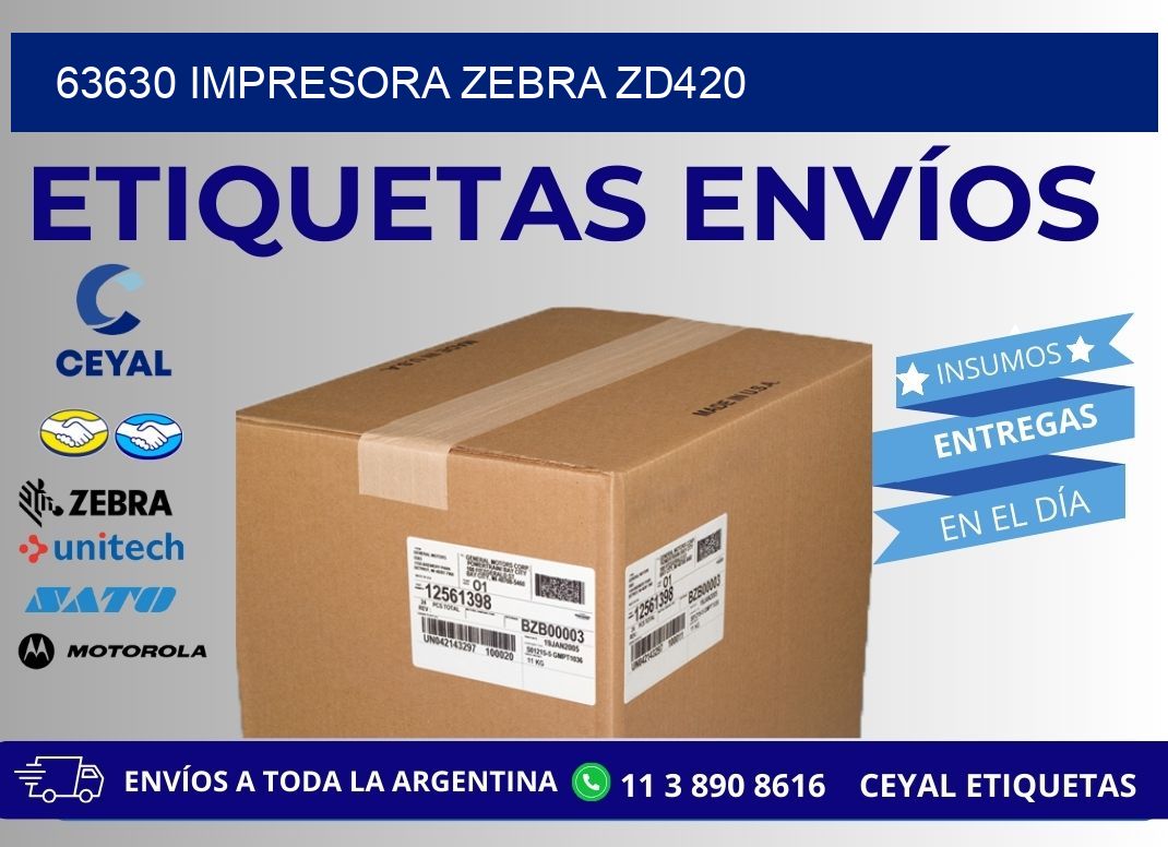 63630 Impresora Zebra ZD420