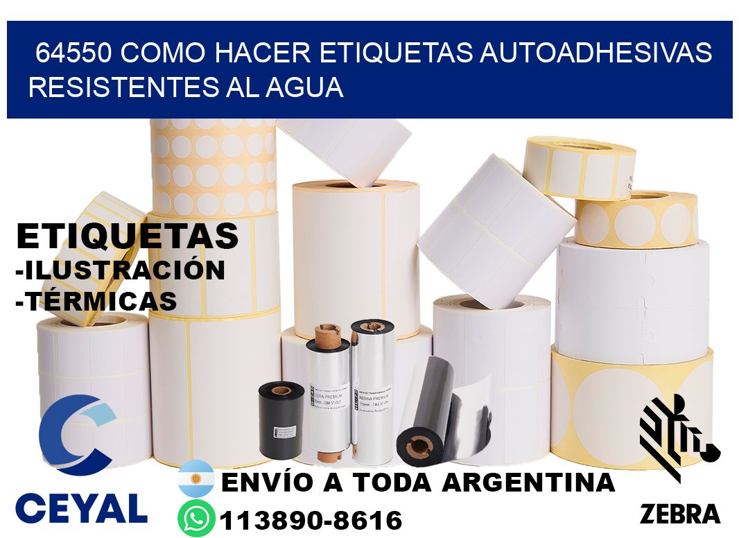 64550 Como hacer etiquetas autoadhesivas resistentes al agua