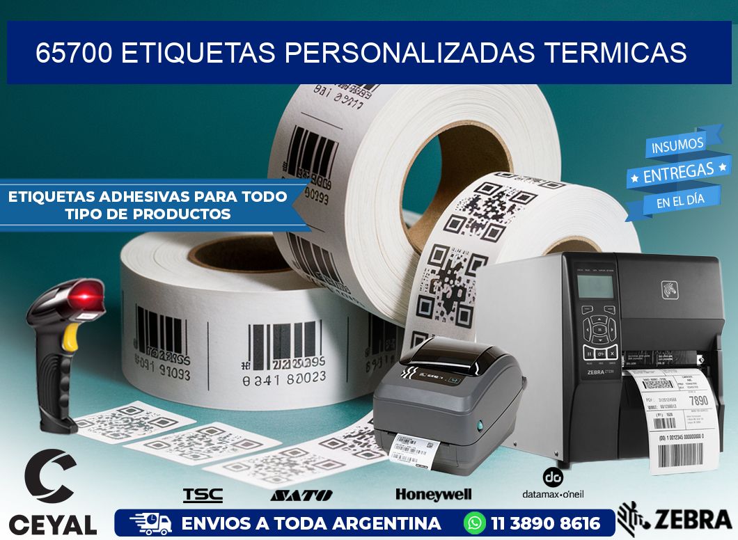 65700 Etiquetas personalizadas termicas