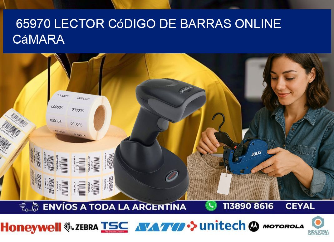65970 Lector código de barras online cámara