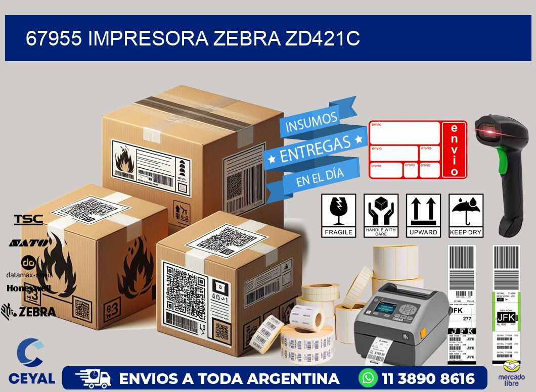 67955 Impresora Zebra zd421c