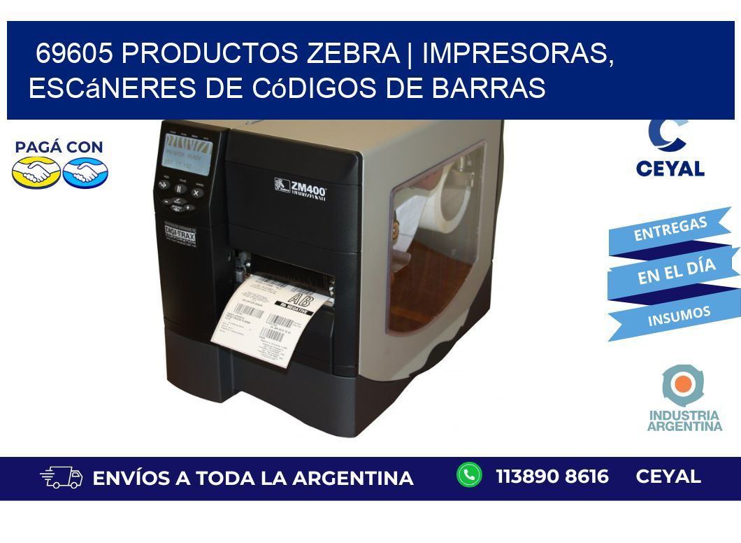 69605 Productos Zebra | Impresoras, escáneres de códigos de barras