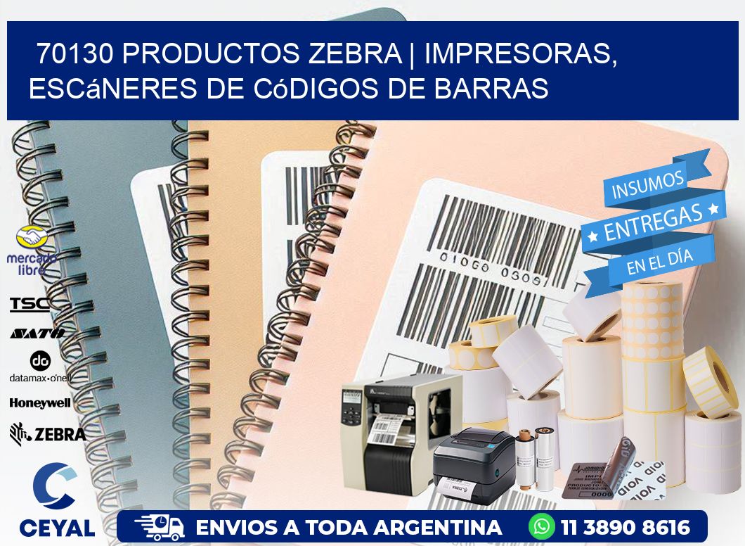 70130 Productos Zebra | Impresoras, escáneres de códigos de barras