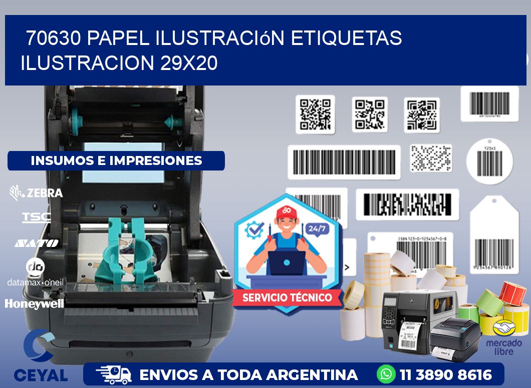 70630 papel ilustración Etiquetas Ilustracion 29x20