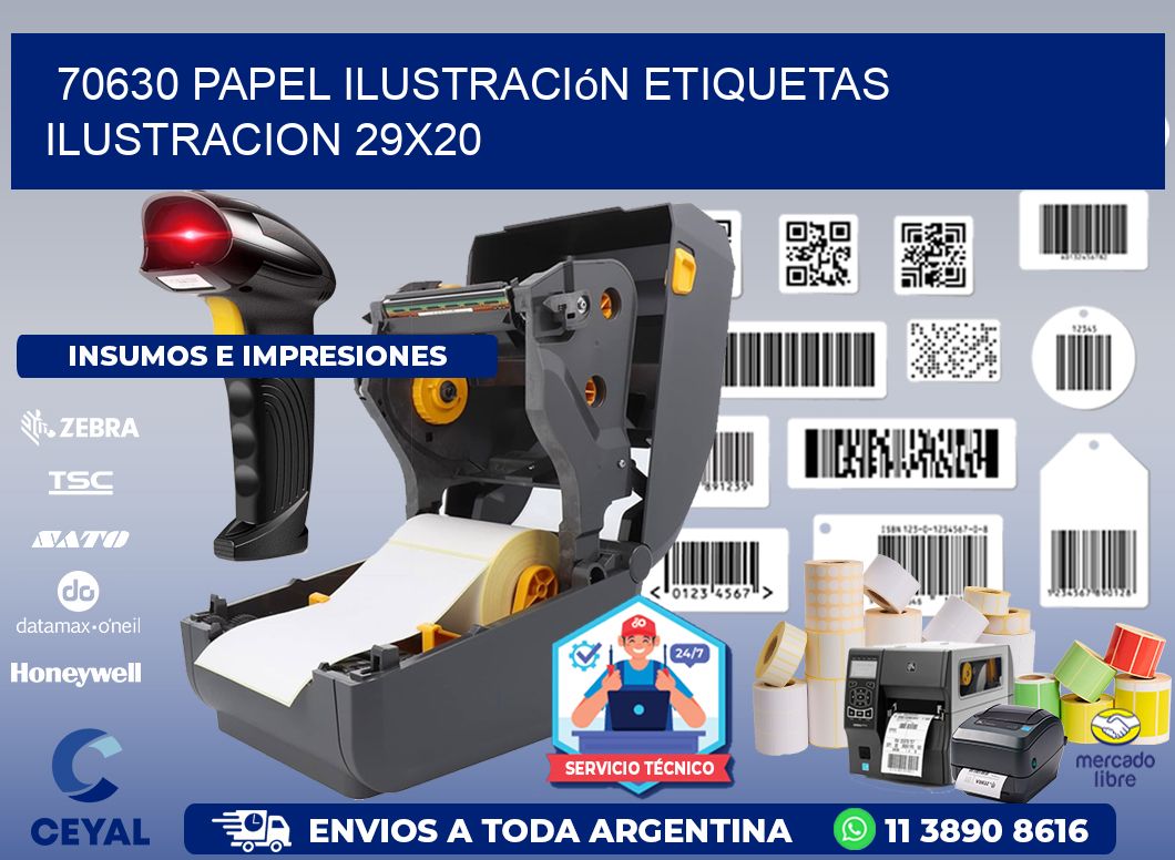 70630 papel ilustración Etiquetas Ilustracion 29x20