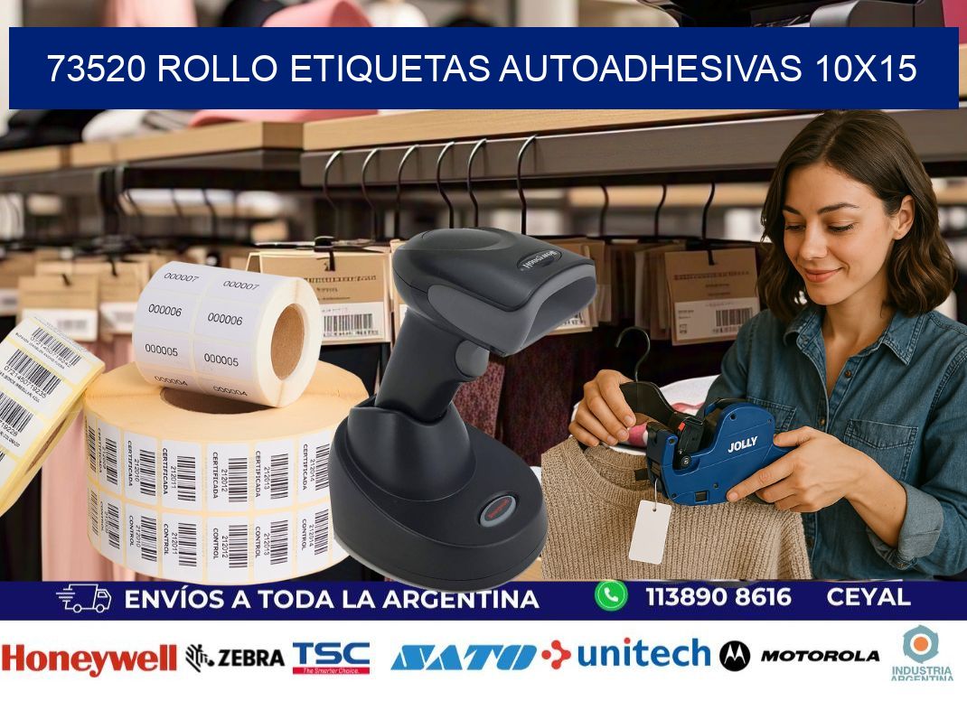 73520 Rollo Etiquetas autoadhesivas 10×15