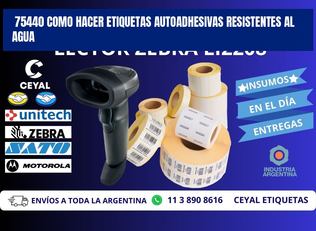 75440 Como hacer etiquetas autoadhesivas resistentes al agua