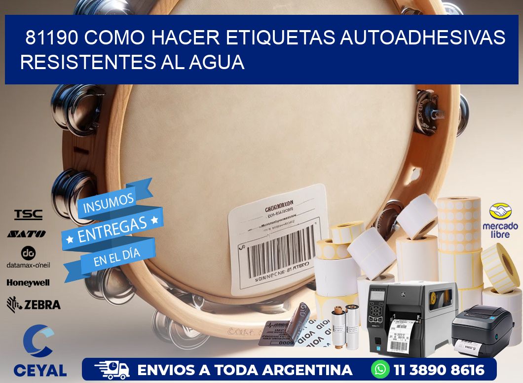 81190 Como hacer etiquetas autoadhesivas resistentes al agua