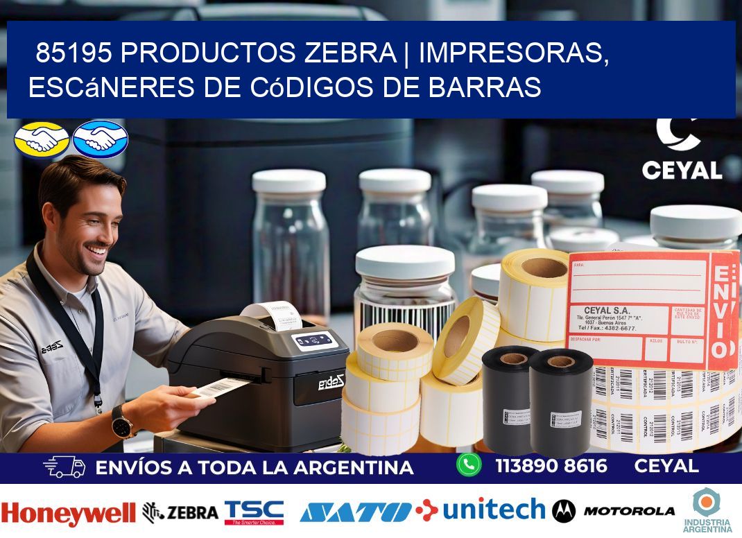 85195 Productos Zebra | Impresoras, escáneres de códigos de barras
