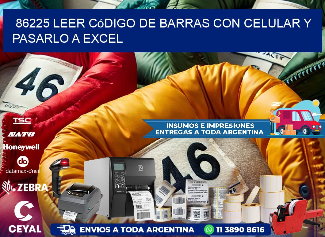 86225 Leer código de barras con celular y pasarlo a Excel