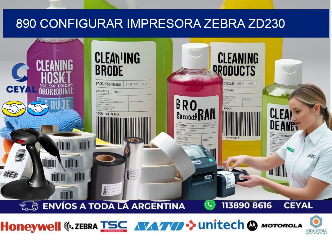 890 configurar impresora zebra zd230