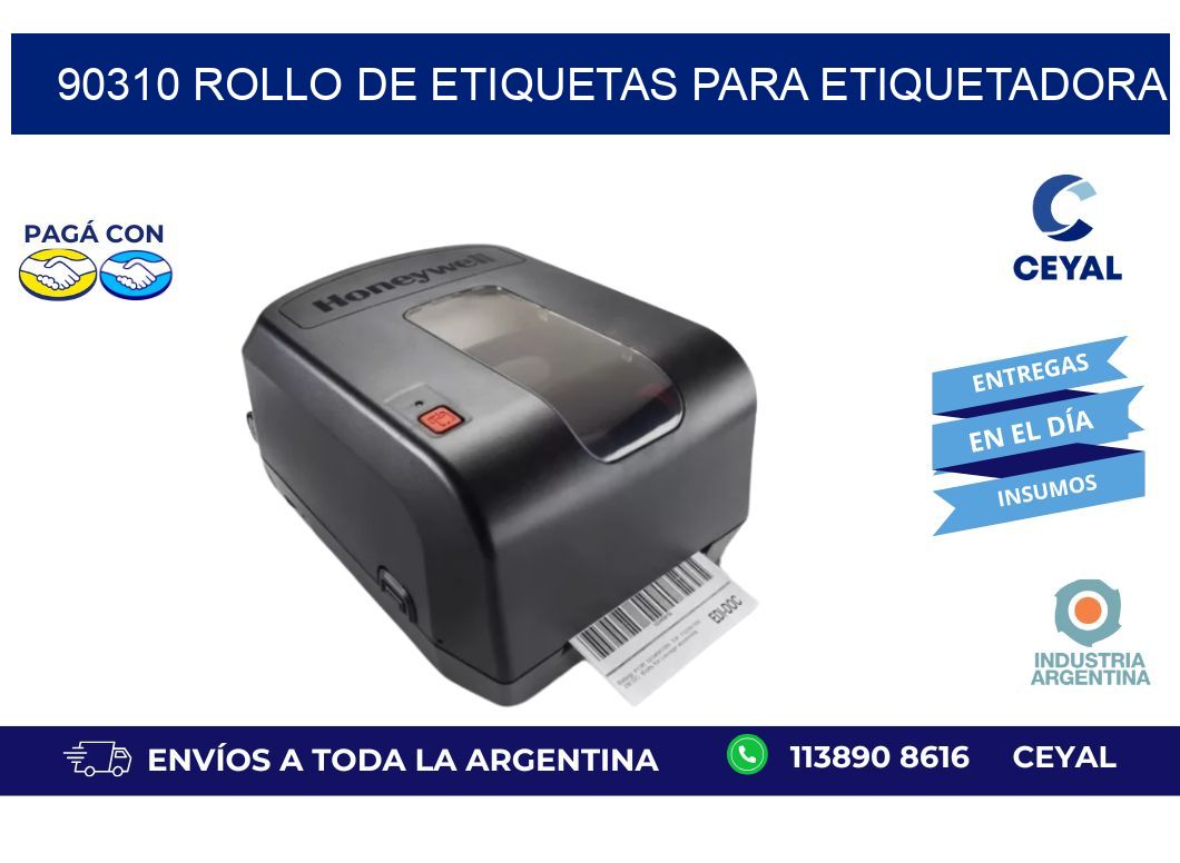 90310 rollo de etiquetas para etiquetadora