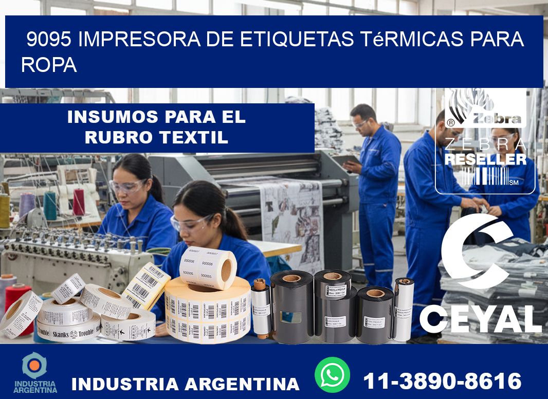 9095 impresora de etiquetas térmicas para ropa