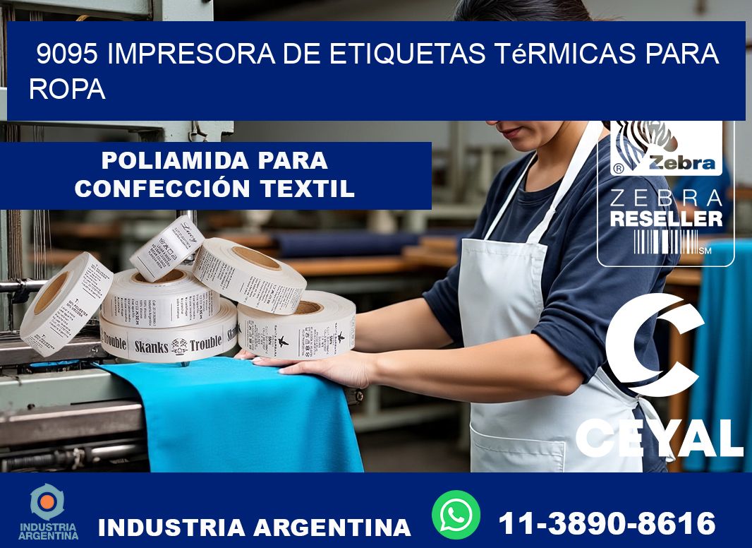 9095 impresora de etiquetas térmicas para ropa
