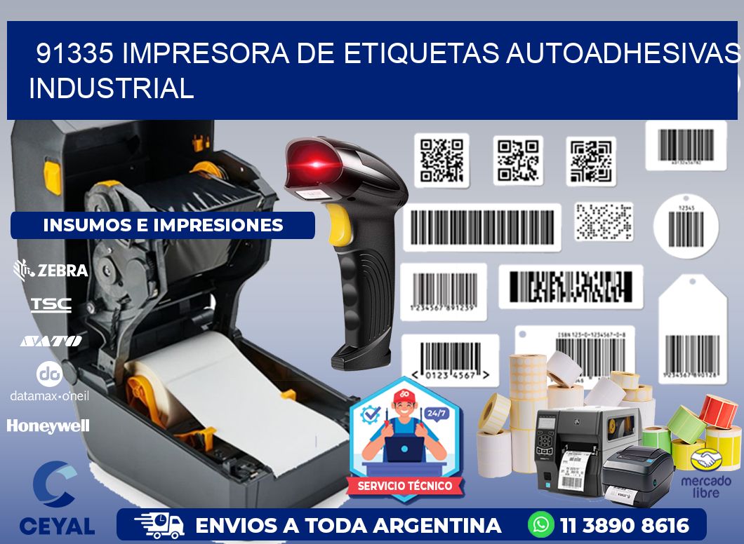 91335 Impresora de etiquetas autoadhesivas industrial
