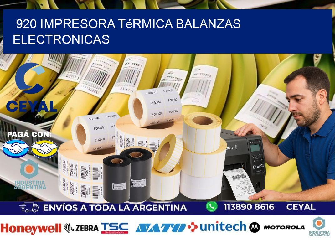 920 impresora térmica balanzas electronicas