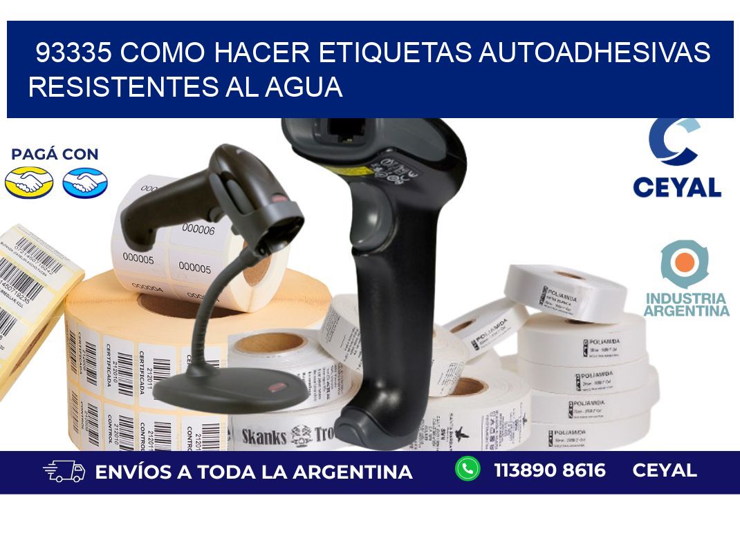 93335 Como hacer etiquetas autoadhesivas resistentes al agua
