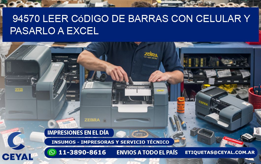 94570 Leer código de barras con celular y pasarlo a Excel