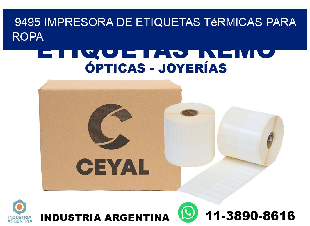 9495 impresora de etiquetas térmicas para ropa