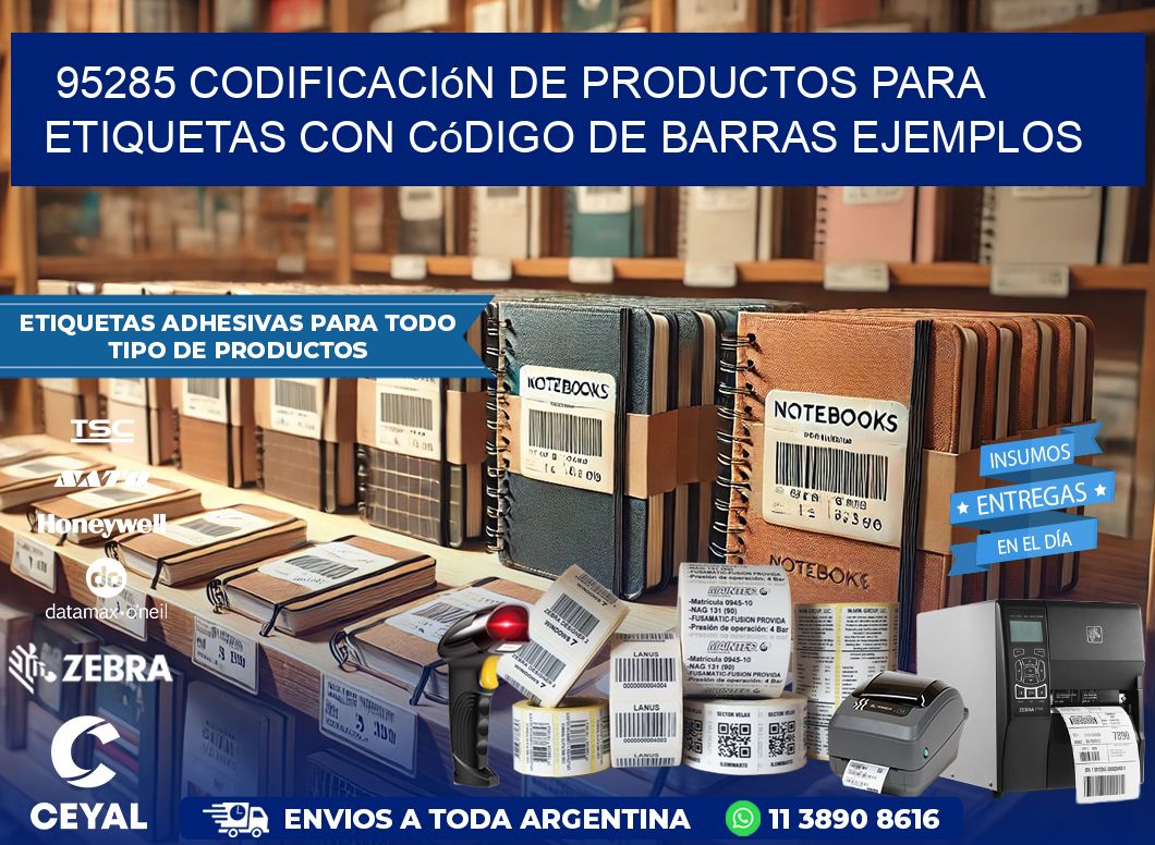 95285 Codificación de productos para etiquetas con código de barras ejemplos