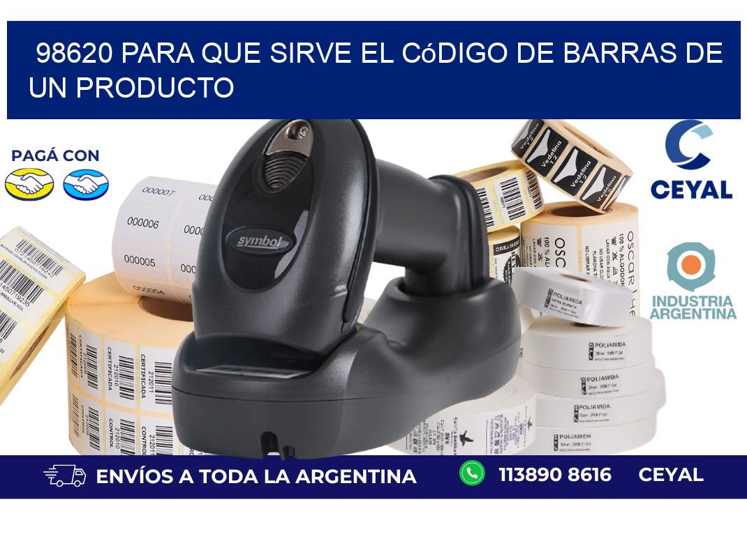 98620 Para que sirve el código de barras de un producto