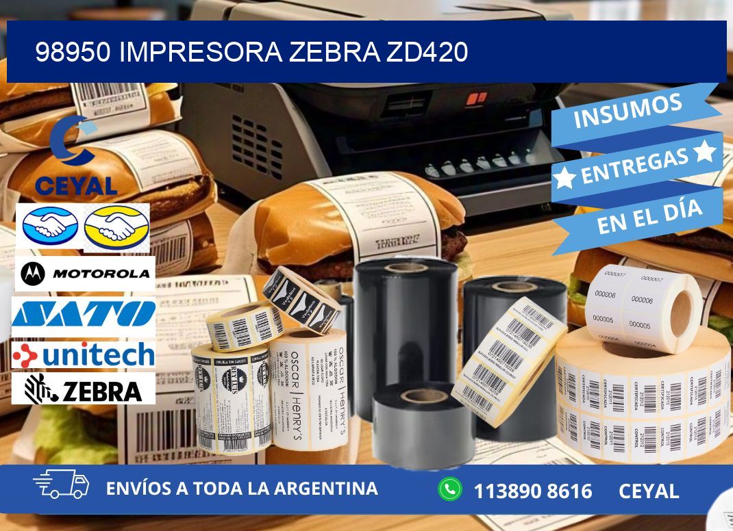 98950 Impresora Zebra ZD420