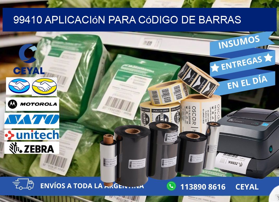 99410 Aplicación para código de barras