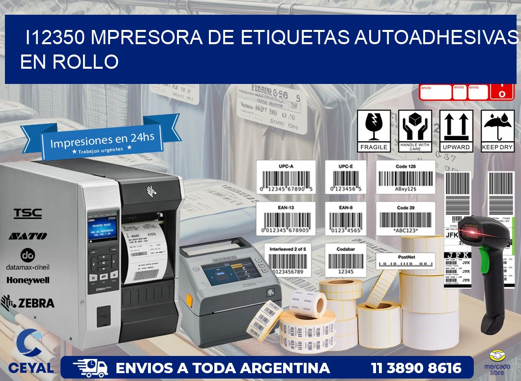 I12350 mpresora de etiquetas autoadhesivas en rollo