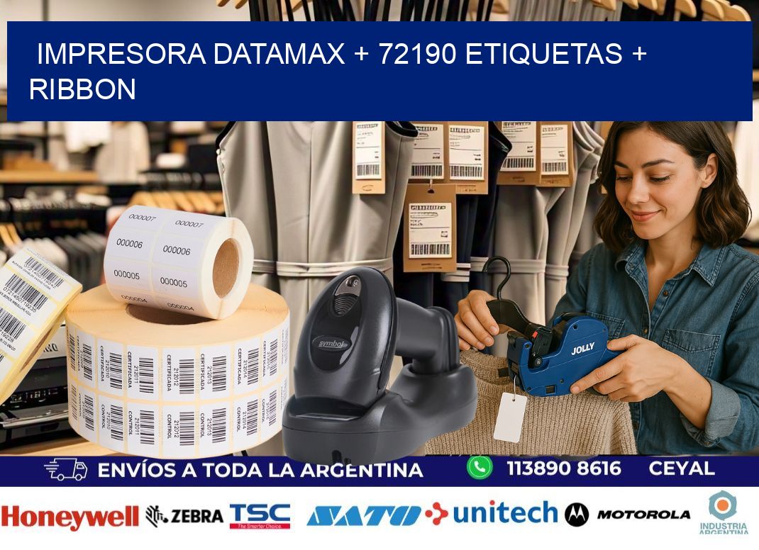 impresora DATAMAX + 72190 etiquetas + ribbon
