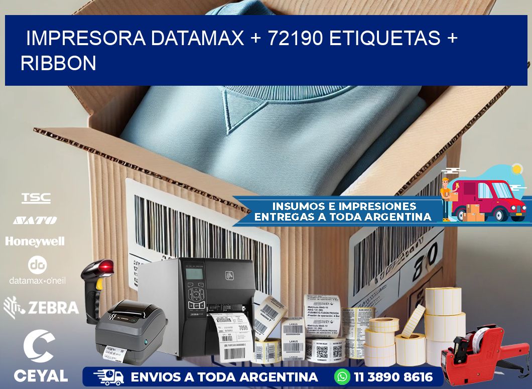 impresora DATAMAX + 72190 etiquetas + ribbon