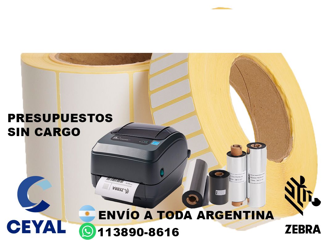 impresora zebra zd420 + 69670 etiquetas + ribbon