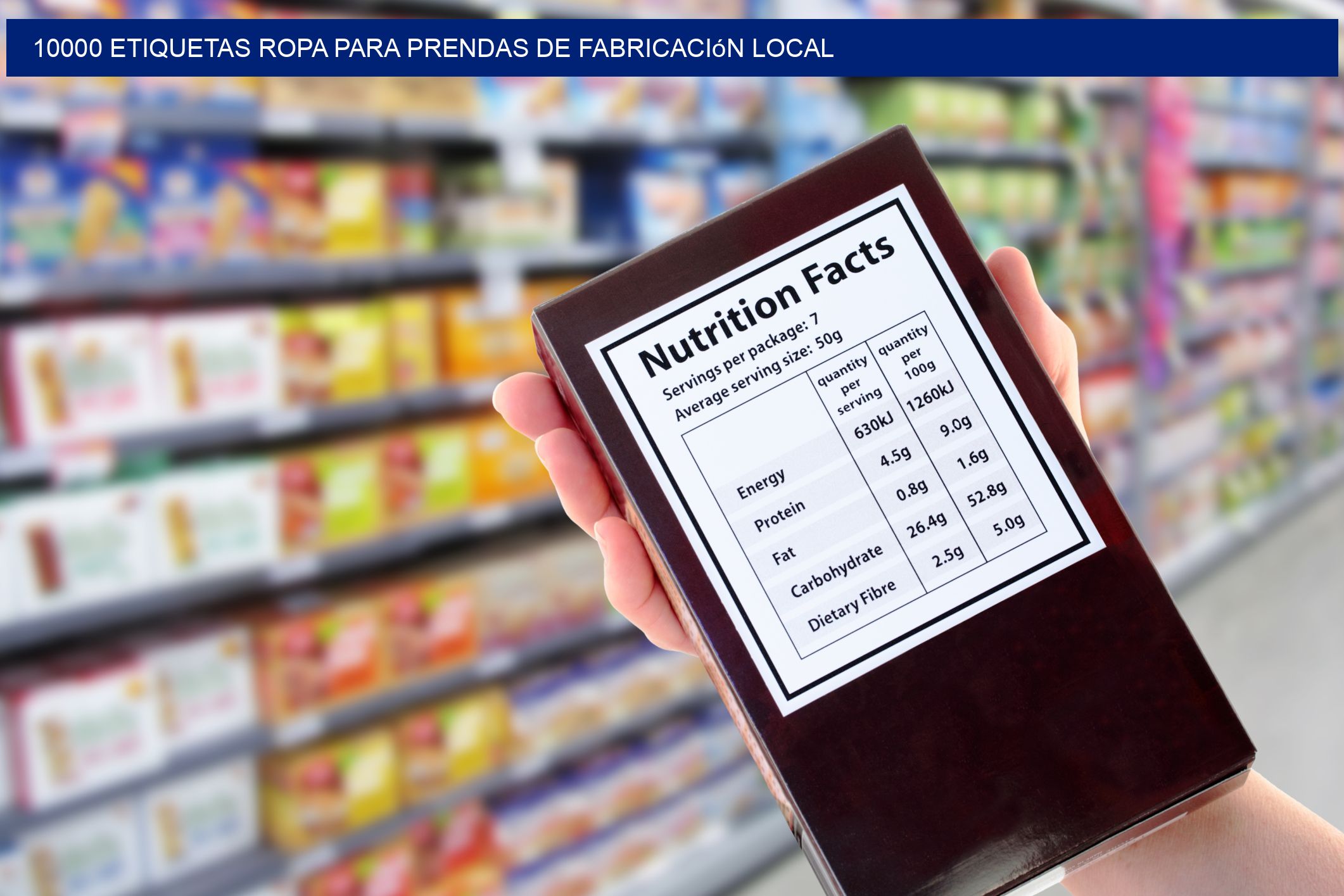 10000 Etiquetas ropa para prendas de fabricación local