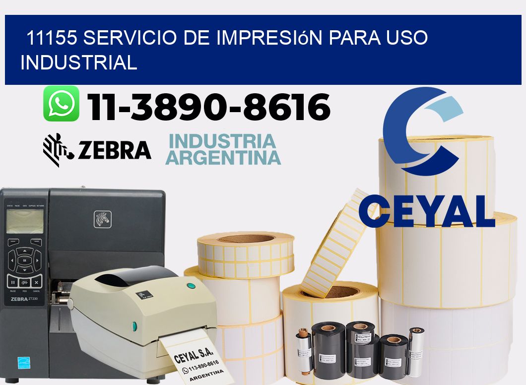 11155 Servicio de impresión para uso industrial