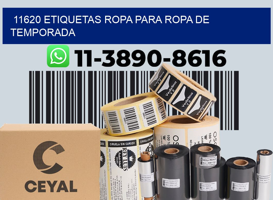 11620 Etiquetas ropa para ropa de temporada