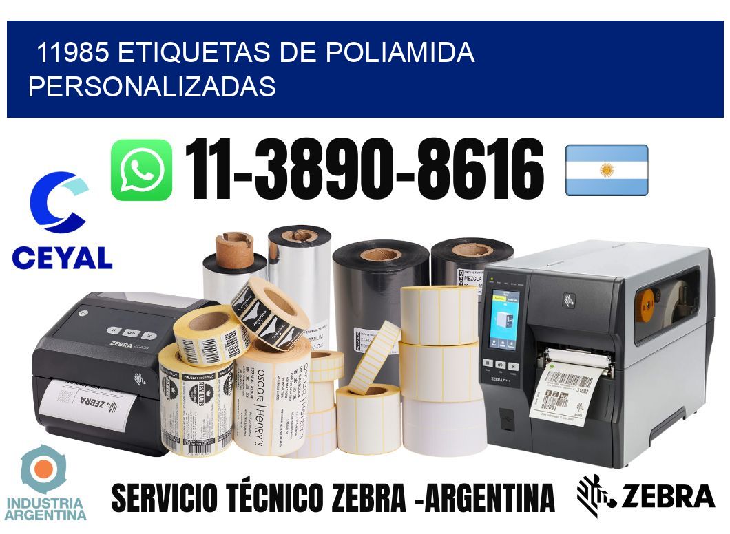 11985 Etiquetas de poliamida personalizadas