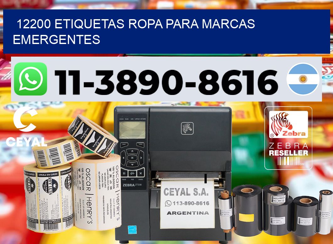 12200 Etiquetas ropa para marcas emergentes