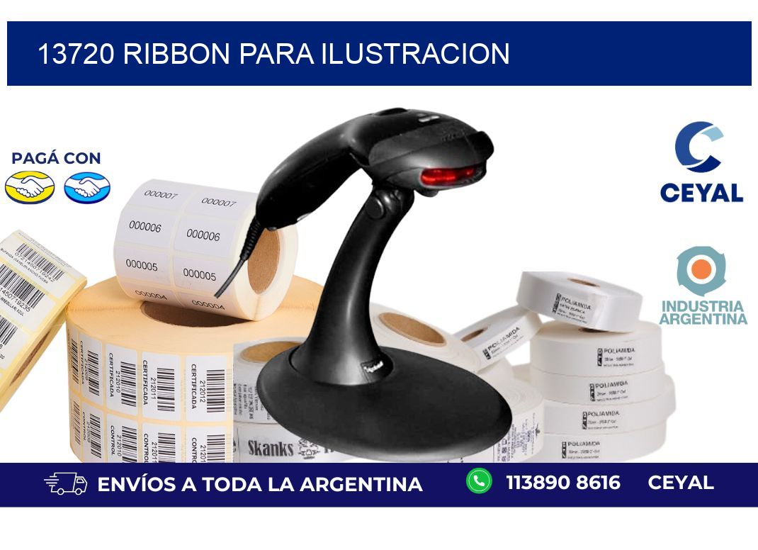 13720 ribbon para ilustracion
