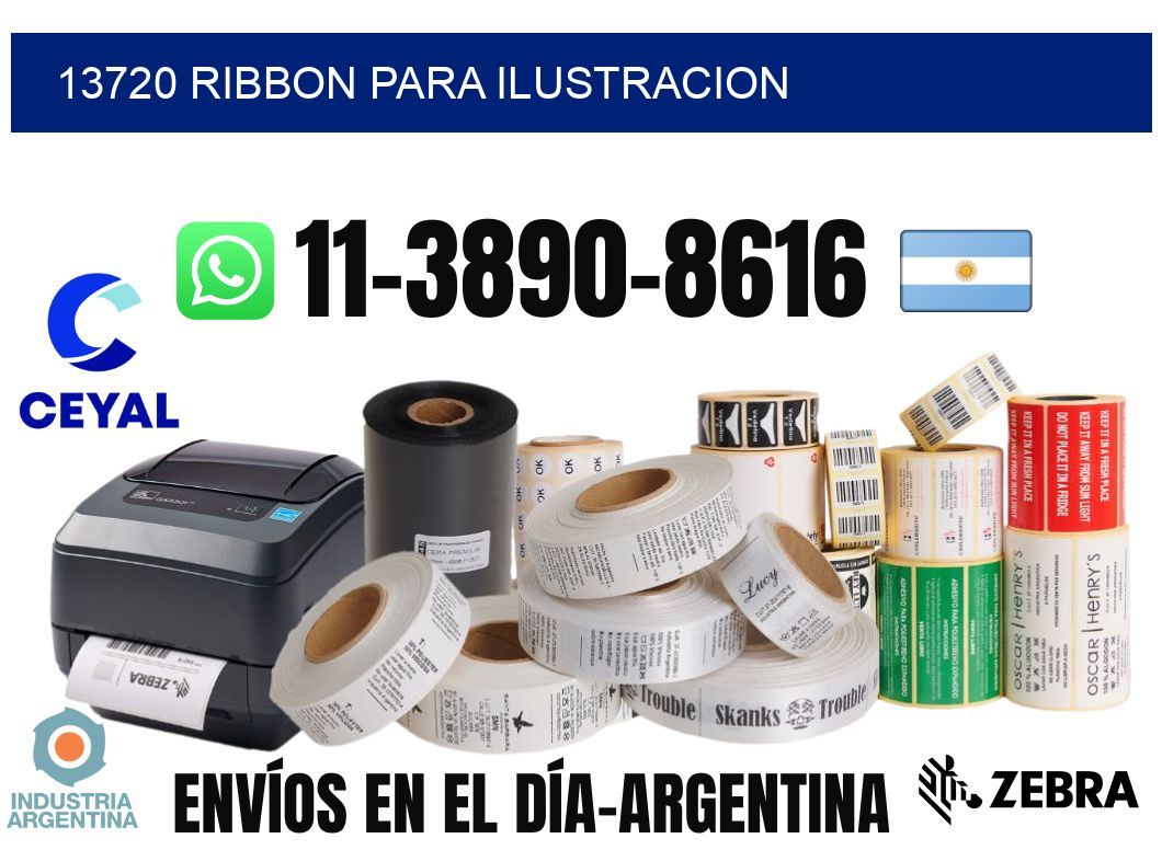 13720 ribbon para ilustracion